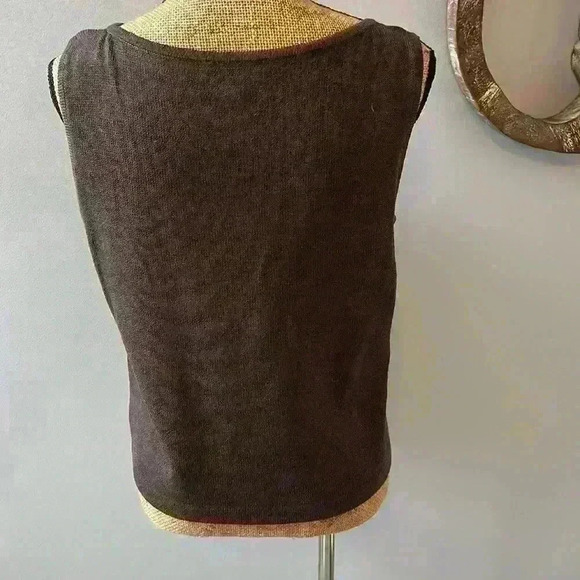 St.John signature knit tank Brown size M - Picture 3 of 5